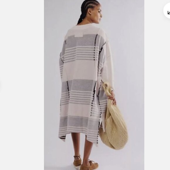 Free People Off The Shelf Maxi Top, Size Large, NWOT, Pink Combo Color - Picture 4 of 8